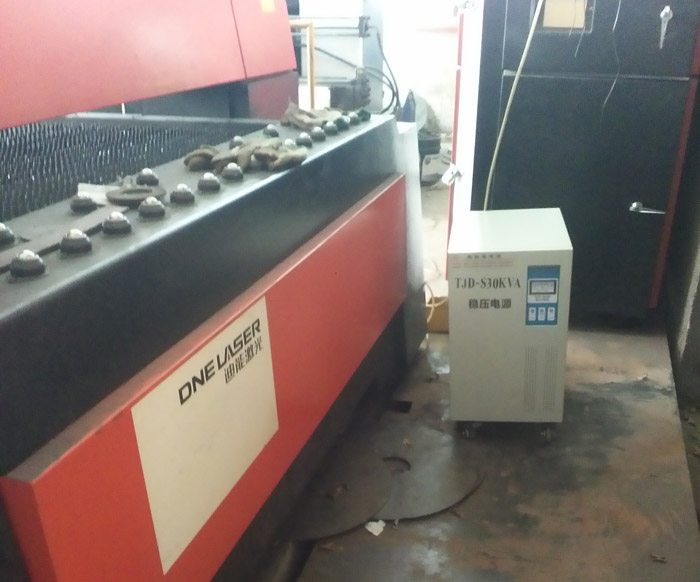 激光切割機穩(wěn)壓器安裝配置示意圖